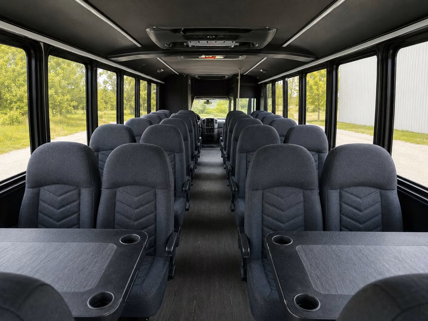 15 passenger minibus inside