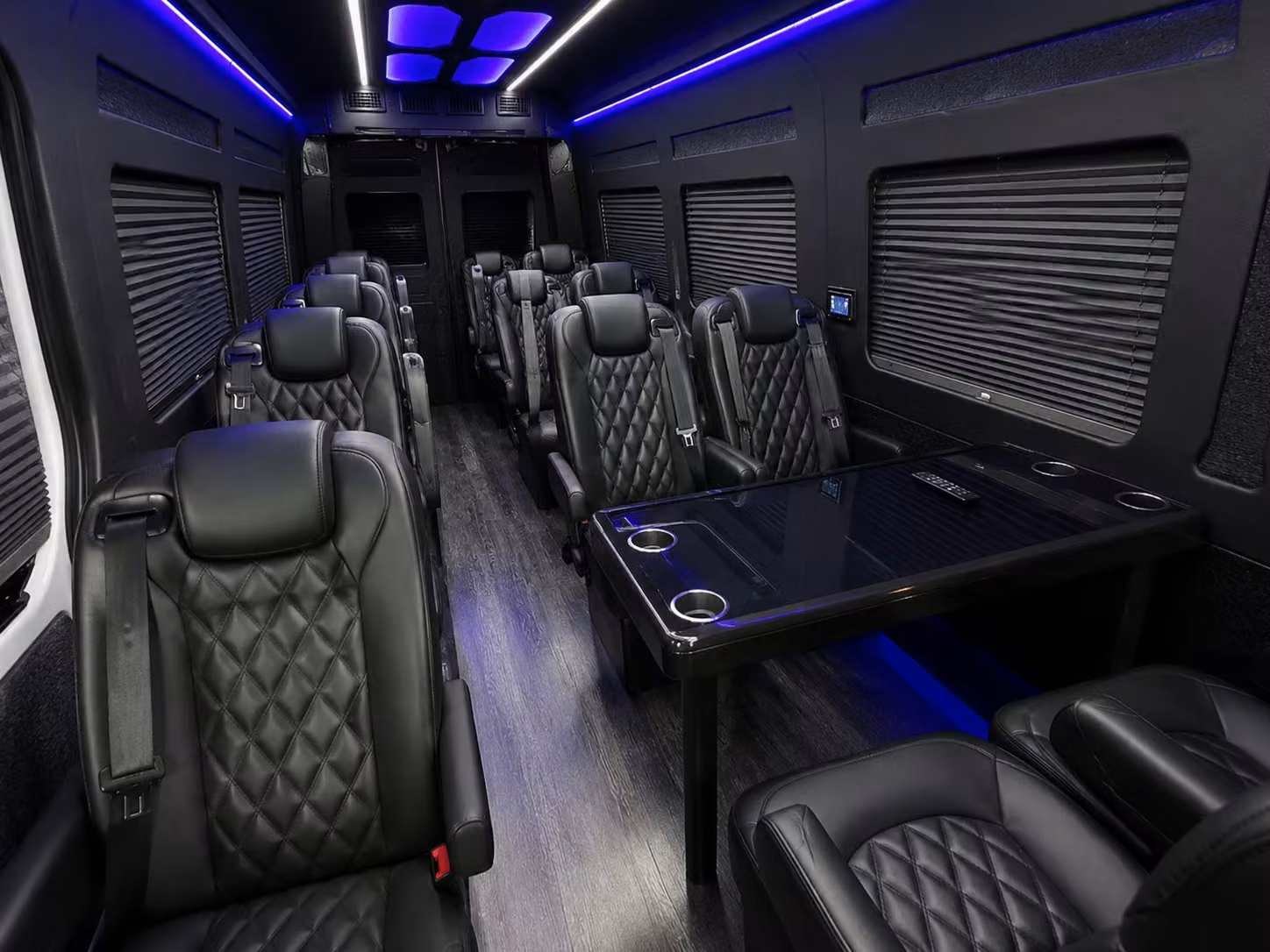 sprinter van with driver inside